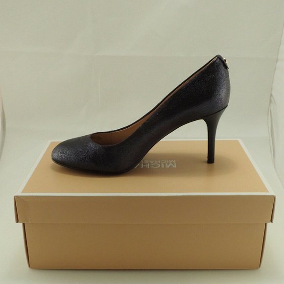 NIB MICHAEL KORS 40R6MFMP3M NAVY SPARKLE PUMP 10 - Picture 2 of 8